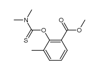 methyl 2-N,N-dimethylthiocarbamoyloxy-3-methylbenzoate Structure