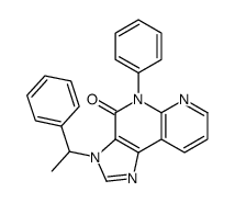5-phenyl-3-(1-phenylethyl)imidazo[4,5-c][1,8]naphthyridin-4-one结构式