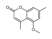 5-methoxy-4,7-dimethylchromen-2-one结构式