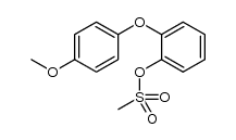 2-(4-methoxyphenoxy)phenyl methanesulfonate结构式
