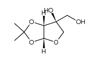 (-)-(3aR,6S,6aR)-6-hydroxymethyl-2,2-dimethyltetrahydrofuro[2,3-d][1,3]dioxol-6-ol Structure