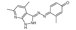 4-[(4,6-dimethyl-2H-pyrazolo[3,4-b]pyridin-3-yl)hydrazinylidene]-3-methylcyclohexa-2,5-dien-1-one结构式
