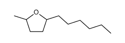 2-Hexyl-5-methyl-tetrahydro-furan Structure
