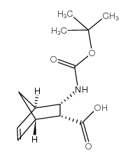 二内-3-叔-丁氧基羰基氨基-二环[2.2.1]庚-5-烯-2-羧酸结构式