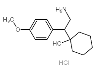 1-[2-AMINO-1-(4-METHOXYPHENYL)ETHYL]CYCLOHEXANOL HYDROCHLORIDE结构式