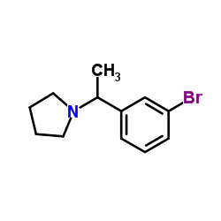 1-[1-(3-Bromophenyl)ethyl]pyrrolidine Structure