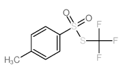 Benzenesulfonothioicacid, 4-methyl-, S-(trifluoromethyl) ester Structure