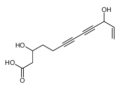 3,10-dihydroxydodec-11-en-6,8-diynoic acid Structure