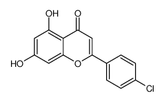 2-(4-chlorophenyl)-5,7-dihydroxychromen-4-one Structure