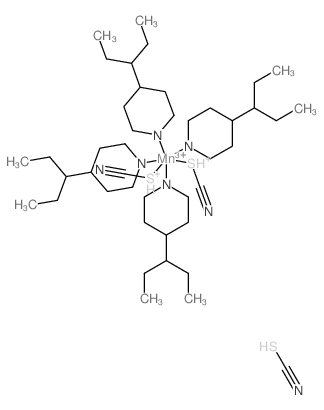 cyanosulfanium,manganese(3+),4-pentan-3-ylpiperidin-1-ide,thiocyanic acid Structure