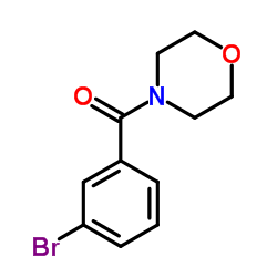 (3-Bromophenyl)(4-morpholinyl)methanone structure