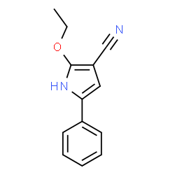 1H-Pyrrole-3-carbonitrile,2-ethoxy-5-phenyl-(9CI) Structure