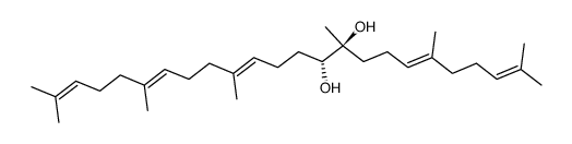 (10S,11R)-10,11-dihydroxy-10,11-dihydrosqualene结构式