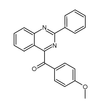 (4-methoxyphenyl)(2-phenylquinazolin-4-yl)methanone结构式
