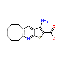 3-Amino-5,6,7,8,9,10-hexahydrocycloocta[b]thieno[3,2-e]pyridine-2-carboxylic acid Structure