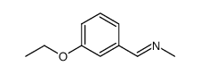 (3-ethoxy-benzylidene)-methyl-amine Structure