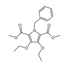 dimethyl 1-benzyl-3,4-diethoxypyrrole-2,5-dicarboxylate结构式