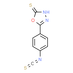 1,3,4-Oxadiazole-2(3H)-thione,5-(4-isothiocyanatophenyl)-(9CI) structure