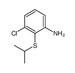 3-CHLORO-2-(ISOPROPYLTHIO)ANILINE structure