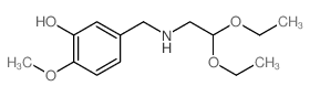 Phenol,5-[[(2,2-diethoxyethyl)amino]methyl]-2-methoxy- Structure
