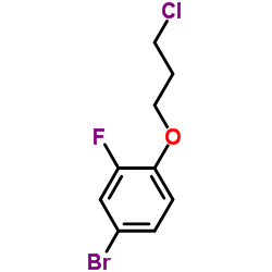 4-溴-1-(3-氯丙氧基)-2-氟苯结构式