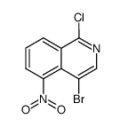 4-bromo-1-chloro-5-nitroisoquinoline Structure