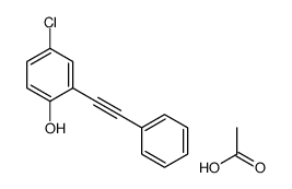 acetic acid,4-chloro-2-(2-phenylethynyl)phenol Structure