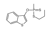 Phosphonodithioic acid, methyl-, O-(benzo(b)thien-4-yl) S-propyl ester structure