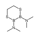 2,3-Bis(dimethylamino)-1,4,2,3-dithiadiborinane结构式