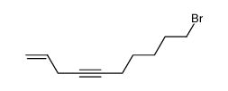 1-bromo-9-decen-6-yne Structure