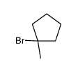 1-bromo-1-methylcyclopentane structure