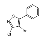4-bromo-3-chloro-5-phenylisothiazole Structure