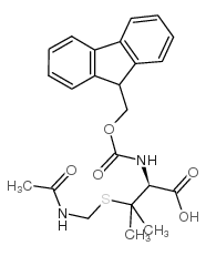 Fmoc-S-乙酰甲氧基-D-青霉胺结构式