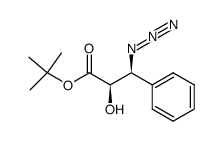 (2R,3S)-tert-butyl 3-azido-2-hydroxy-3-phenylpropanoate结构式