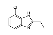 Benzimidazole, 4-chloro-2-ethyl- (8CI) structure