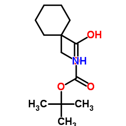 Boc-1-aminomethyl-cyclohexane carboxylic acid picture