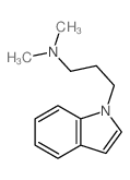 3-indol-1-yl-N,N-dimethyl-propan-1-amine结构式