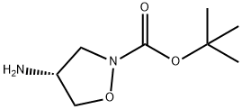 TERT-BUTYL (4R)-4-AMINO-1,2-OXAZOLIDINE-2-CARBOXYLATE结构式