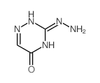 1,2,4-Triazin-5(2H)-one,3-hydrazinyl- Structure