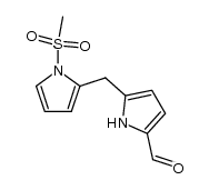 5-((1-(methylsulfonyl)-1H-pyrrol-2-yl)methyl)-1H-pyrrole-2-carbaldehyde Structure