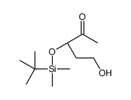 (3S)-3-[tert-butyl(dimethyl)silyl]oxy-5-hydroxypentan-2-one结构式