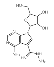 7H-Pyrrolo[2,3-d]pyrimidine-5-carboximidicacid, 4-amino-7-b-D-ribofuranosyl-,hydrazide picture