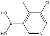 (5-chloro-4-methylpyridin-3-yl)boronic acid结构式
