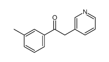 1-(3-methylphenyl)-2-pyridin-3-ylethanone Structure
