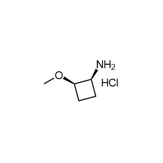 (1S,2R)-2-甲氧基环丁烷-1-胺盐酸盐结构式
