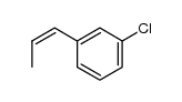 1-(3-chlorophenyl)-1-propene Structure