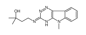 2-methyl-4-[(5-methyl-[1,2,4]triazino[5,6-b]indol-3-yl)amino]butan-2-ol结构式