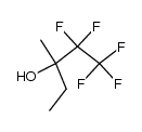 1,1,1,2,2-pentafluoro-3-methyl-pentan-3-ol结构式