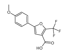 5-(4-甲氧基苯基)-2-三氟甲基-3-糠酸结构式