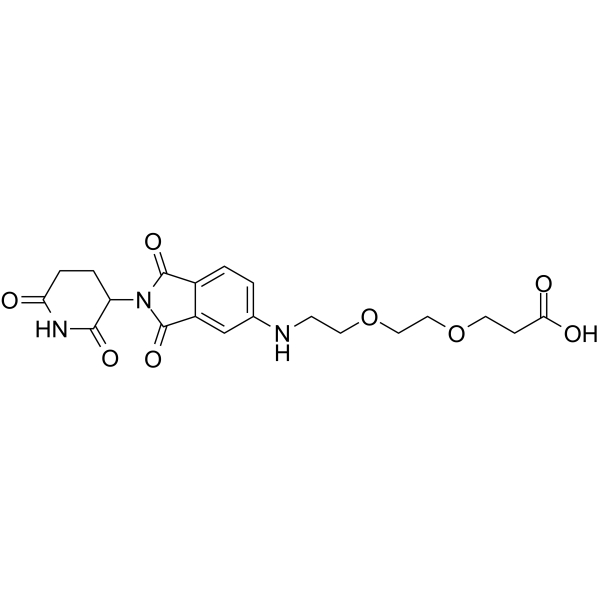 Thalidomide-NH-PEG2-COOH结构式